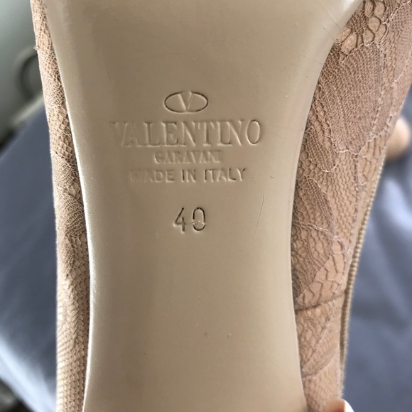 Valentino Pink Lace Heels - Picture 3 of 4